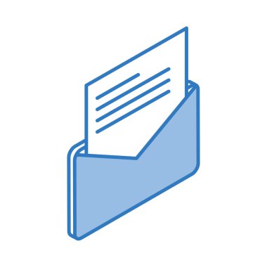 e- posta izometrik simgesi