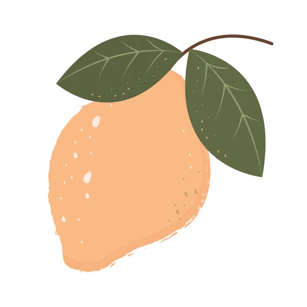 Icône grunge citron — Image vectorielle