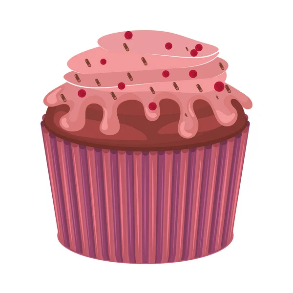 Cupcake mit Pommes — Stockvektor