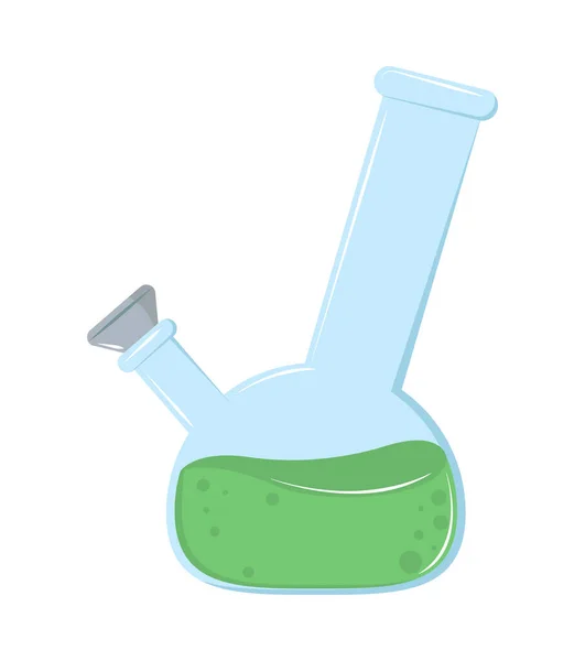 Medical cannabis in flask — Stock vektor