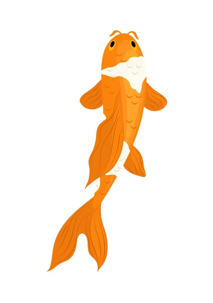 Koi balığı simgesi — Stok Vektör