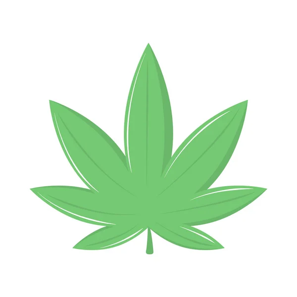 Symbol für Cannabis-Pflanze — Stockvektor