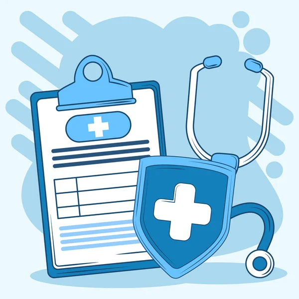 Υγειονομική περίθαλψη, ιατρική υπηρεσία — Διανυσματικό Αρχείο