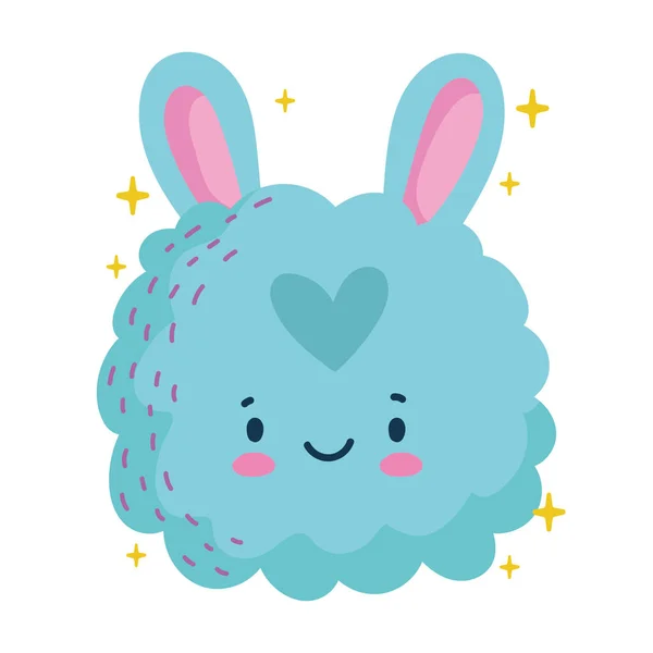 Kid Illustration bunny — Stock Vector