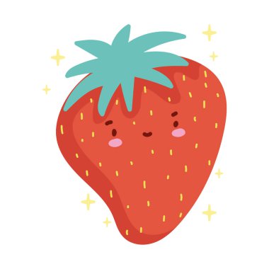 Çocuk İllüstrasyonu Çileği