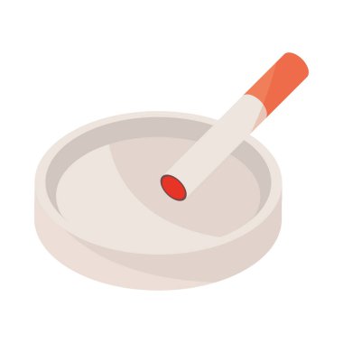 yanan Kül tablasında sigarayı