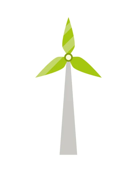 Ekologiczna turbina wiatrowa — Wektor stockowy