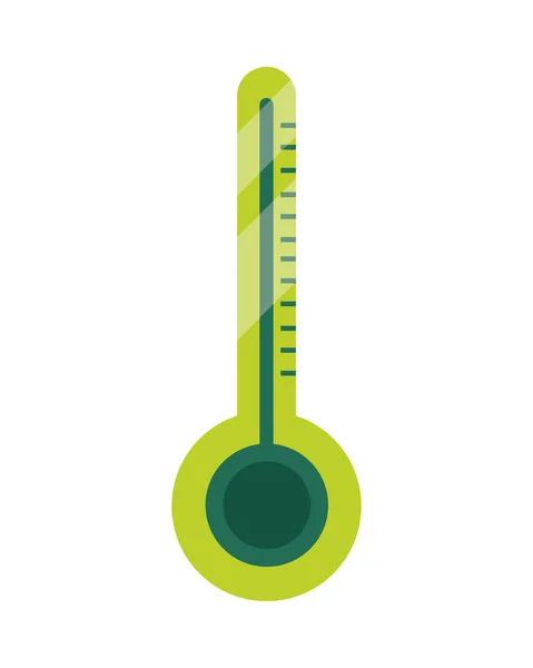 Grünes Thermometer-Symbol — Stockvektor