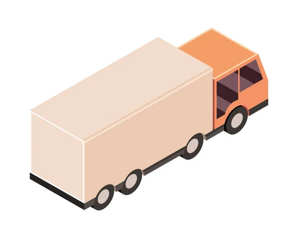 Transporte logístico de camiones — Vector de stock