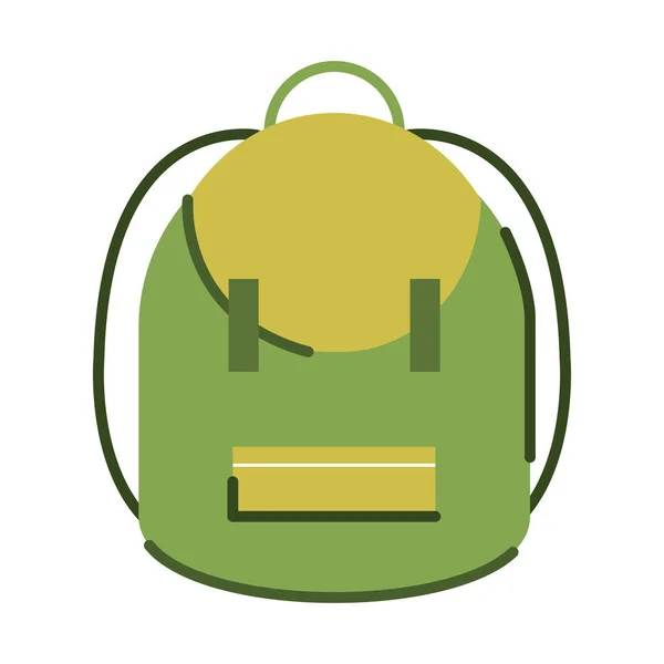 Backpack equipment icon — Stock Vector