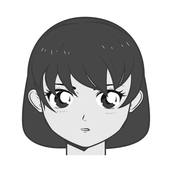 Manga chica de dibujos animados — Archivo Imágenes Vectoriales