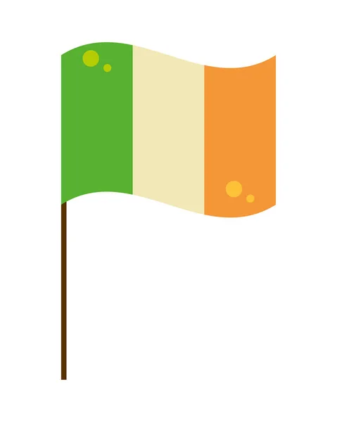 Flaga irlandzka narodowa — Wektor stockowy