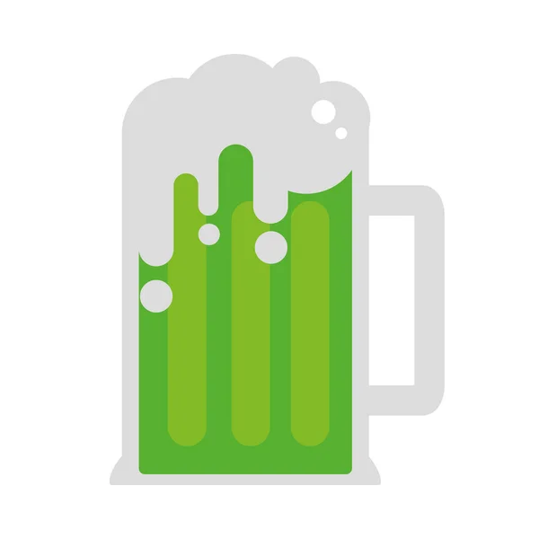 Minuman bir hijau - Stok Vektor