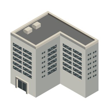 izometrik ofis binası