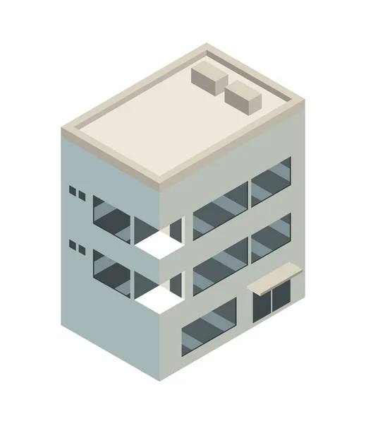 Den staden byggnaden — Stock vektor