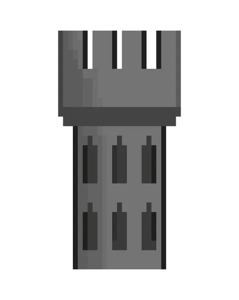 Kasteeltoren pixel — Stockvector