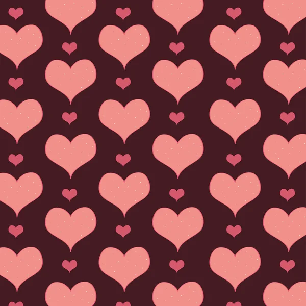 Hearts love pattern — Stock Vector