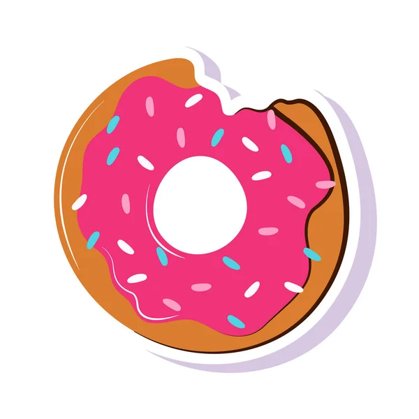 Sweet Donut Aufkleber — Stockvektor