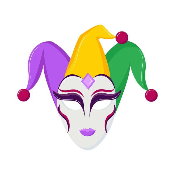 Mardi Gras harlequin mask — Stock Vector