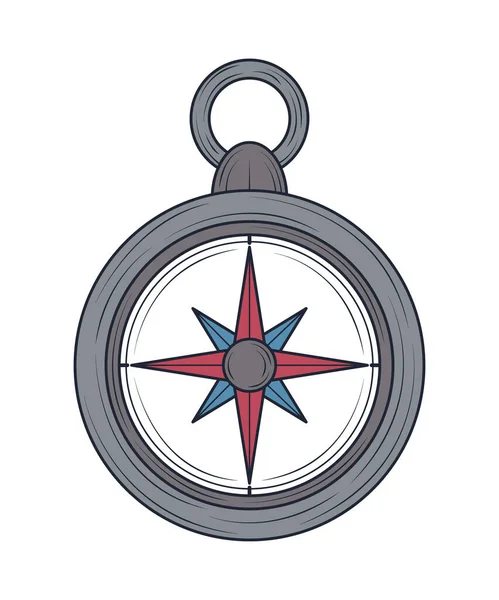 Πυξίδα ταξιδιωτικός ναυτικός — Διανυσματικό Αρχείο