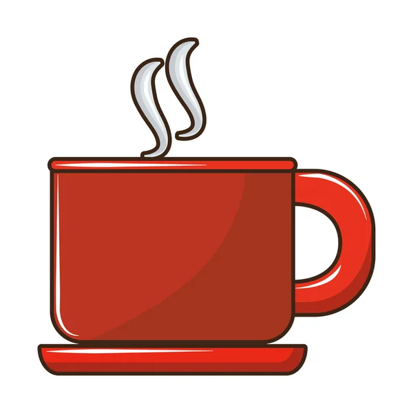 Горячая чашка кофе — стоковый вектор