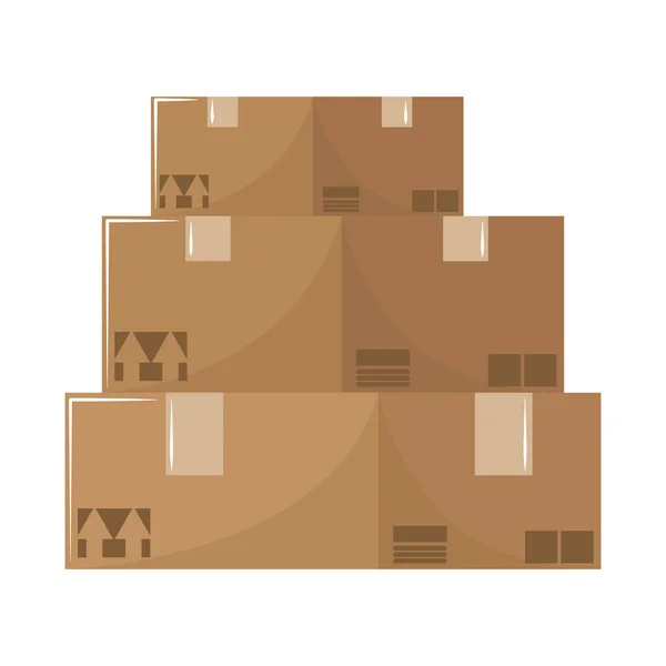 Stack of boxes — Stock Vector