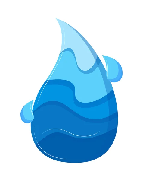 Gota de agua salpicadura — Vector de stock