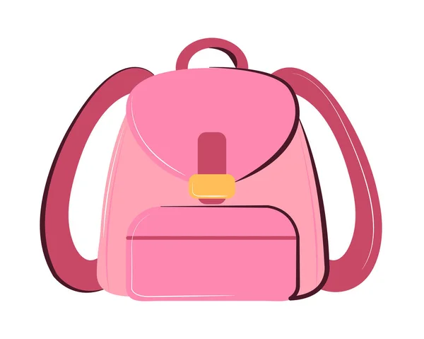 Icono de la mochila rosa — Archivo Imágenes Vectoriales