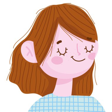 çizgi film sevimli kız