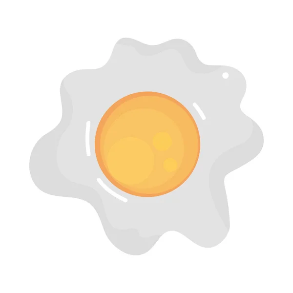 Desayuno con huevo frito — Vector de stock