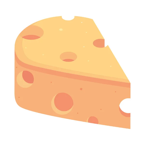 Cheese food icon — Stock Vector