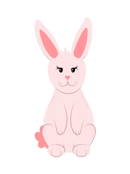 Pequeño conejo de dibujos animados — Vector de stock