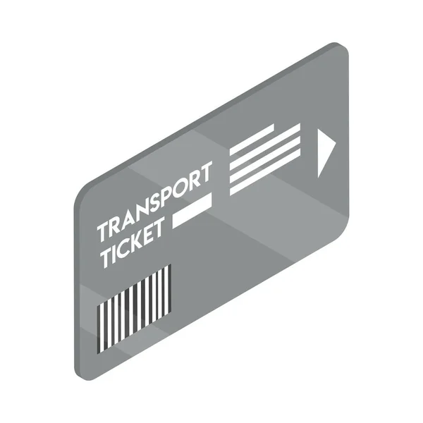 Billet de transport de métro — Image vectorielle