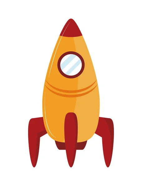 Raket speelgoed pictogram — Stockvector