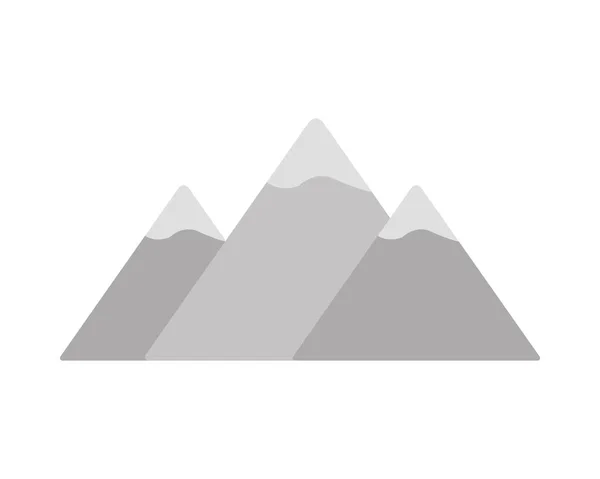 Sommet icône montagnards — Image vectorielle