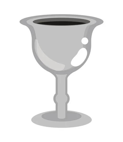 Metal ancient chalice — Stock Vector