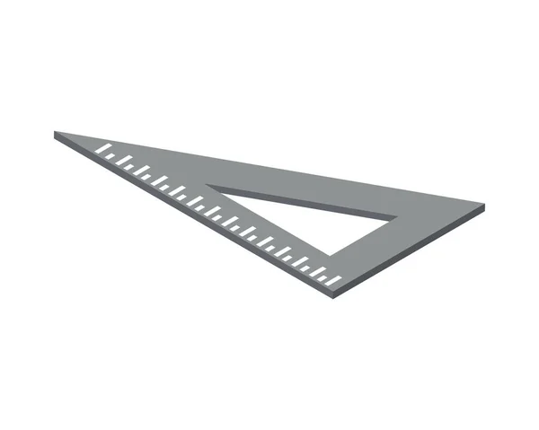 Εικονίδιο χάρακα τριγωνίου — Διανυσματικό Αρχείο
