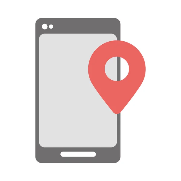 Puntero GPS smartphone — Vector de stock