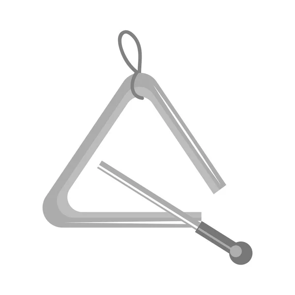 Instrument à percussion triangle — Image vectorielle