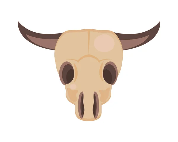 Icono de cráneo de vaca — Vector de stock