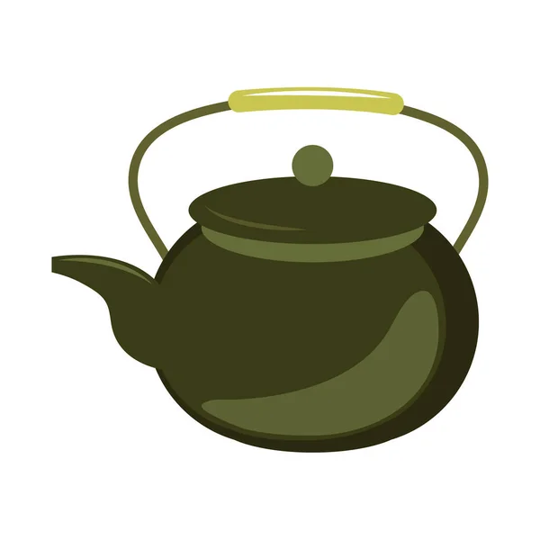 Керамический чайник — стоковый вектор