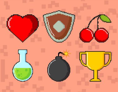 piksel resim simgeleri paketi