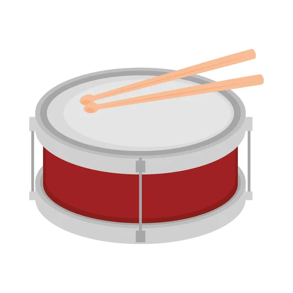Instrument de musique batterie — Image vectorielle