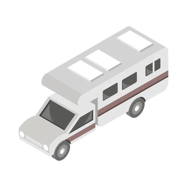 Camper truck vehicle — Stock Vector