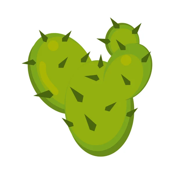 Daun ikon kaktus - Stok Vektor