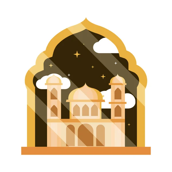 Okno s mešitou — Stockový vektor