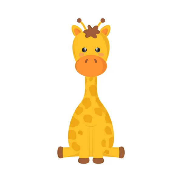 Pequena girafa bebé —  Vetores de Stock
