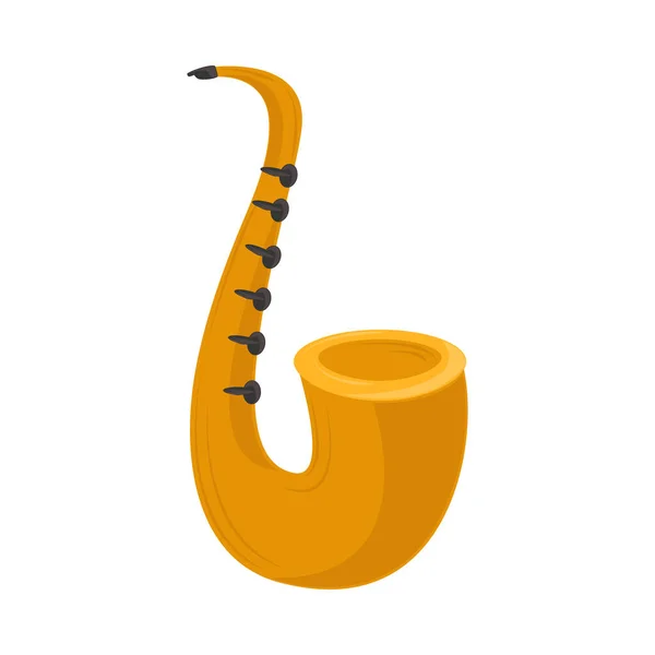Instrument muzyczny saksofonu — Wektor stockowy