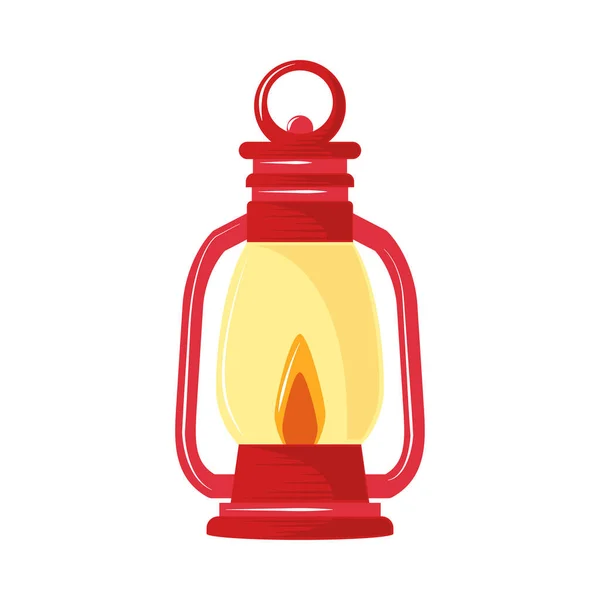 Llama de la lámpara de queroseno — Archivo Imágenes Vectoriales