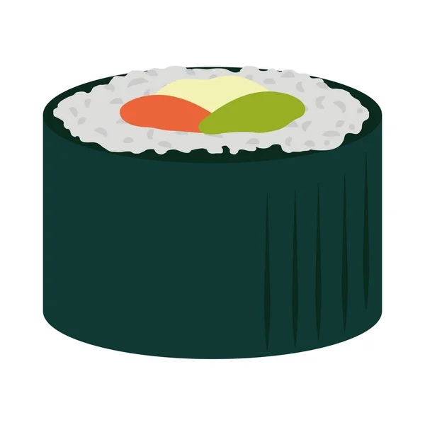 Delicioso rollo de sushi — Vector de stock